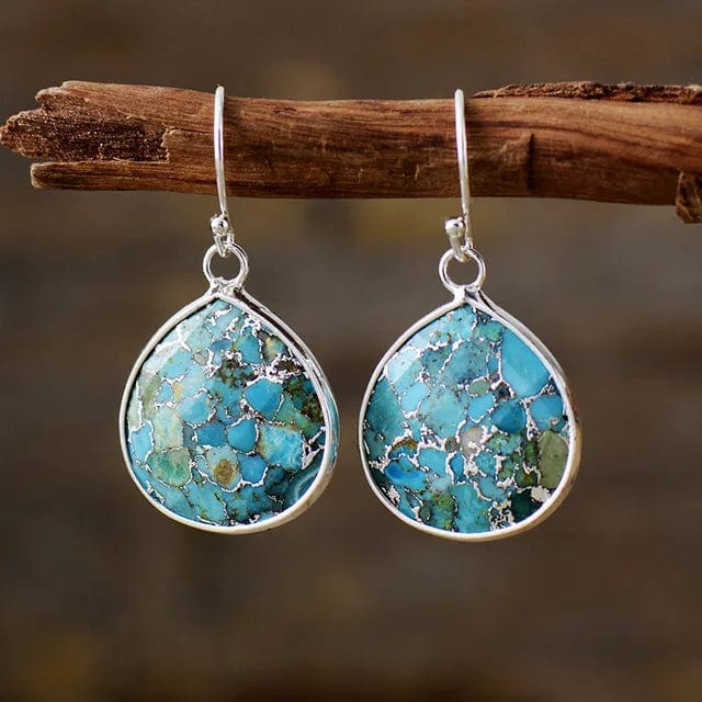 Bohemian Turquoise Dangle Earrings