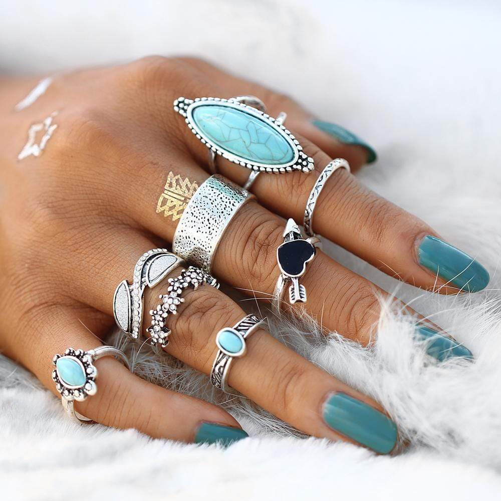 Bohemian Vintage Ring Sets